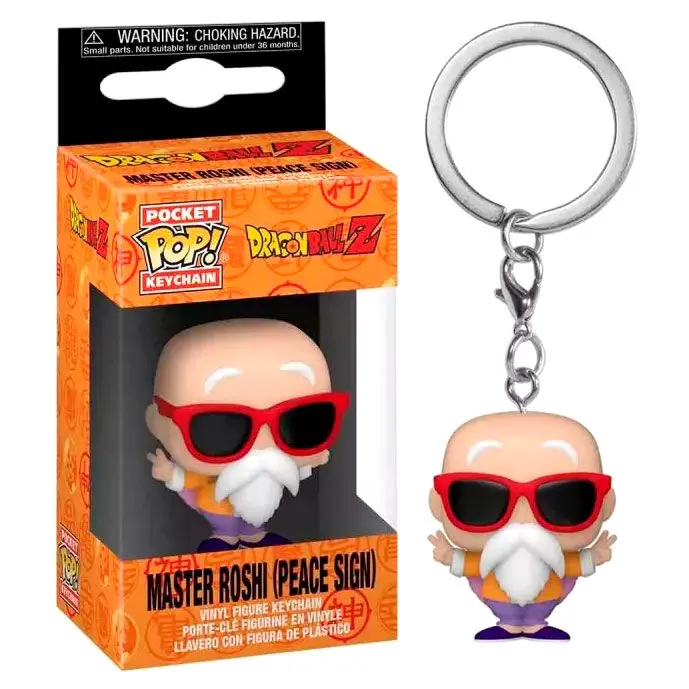 Funko Pocket POP kulcstartó Dragon Ball Z Master Roshi Peace Sign termékfotó