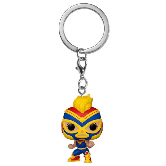 Funko Pocket POP kulcstartó Marvel Luchadores Captain Marvel La Estrella Cosmica termékfotó