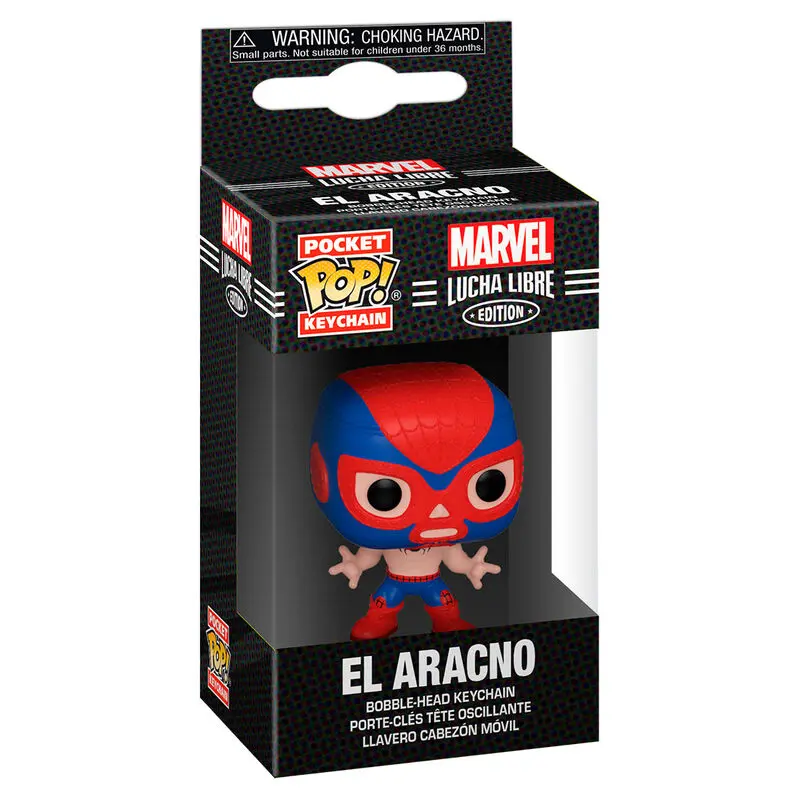 Funko Pocket POP kulcstartó Marvel Luchadores Spider-man El Aracno termékfotó