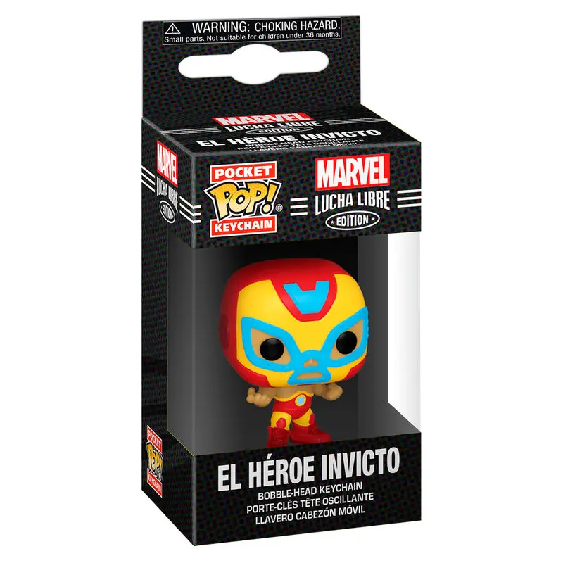 Funko Pocket POP kulcstartó Marvel Luchadores Iron Man El Heroe Invicto termékfotó