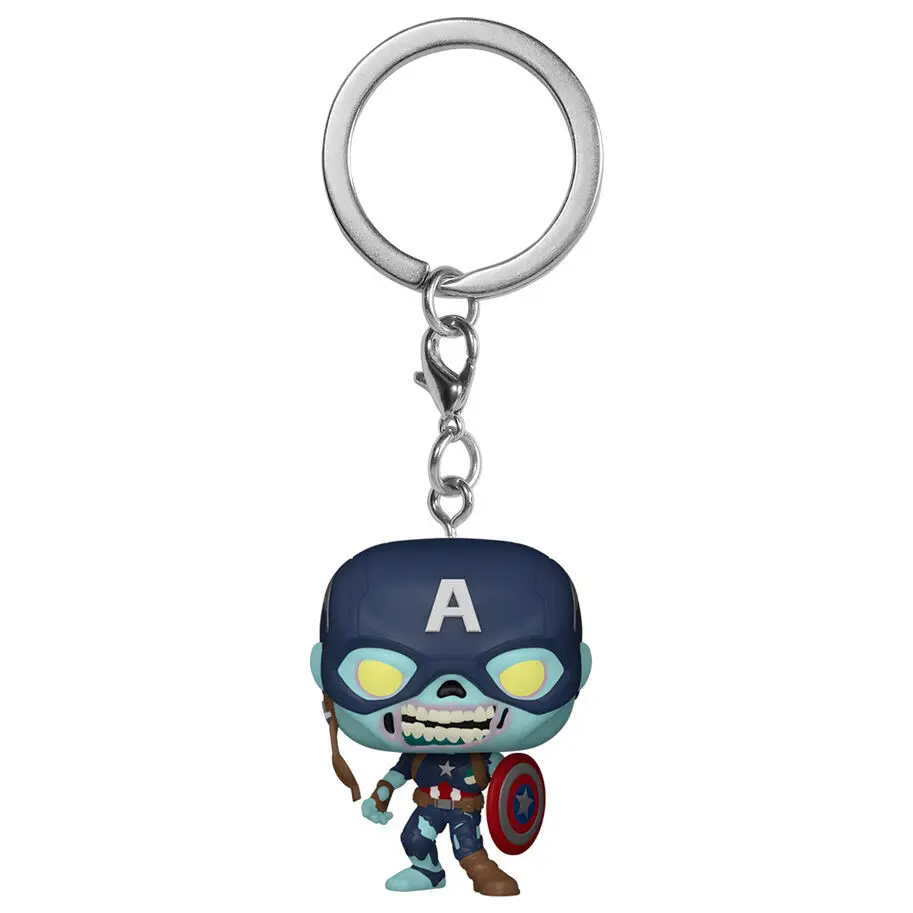 Funko Pocket POP kulcstartó Marvel What If Zombie Amerika Kapitány termékfotó