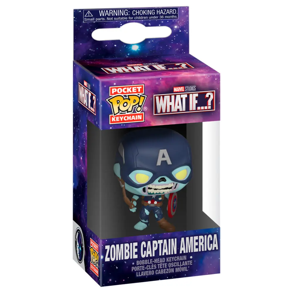 Funko Pocket POP kulcstartó Marvel What If Zombie Amerika Kapitány termékfotó