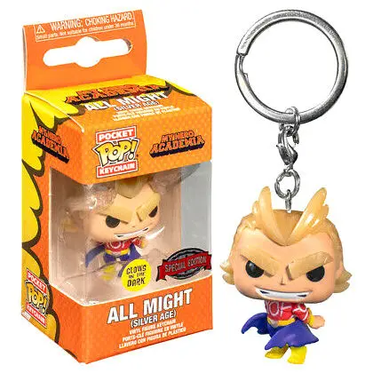 Funko Pocket POP kulcstartó My Hero Academia All Might Silver Age Glow in the Dark Exclusive termékfotó