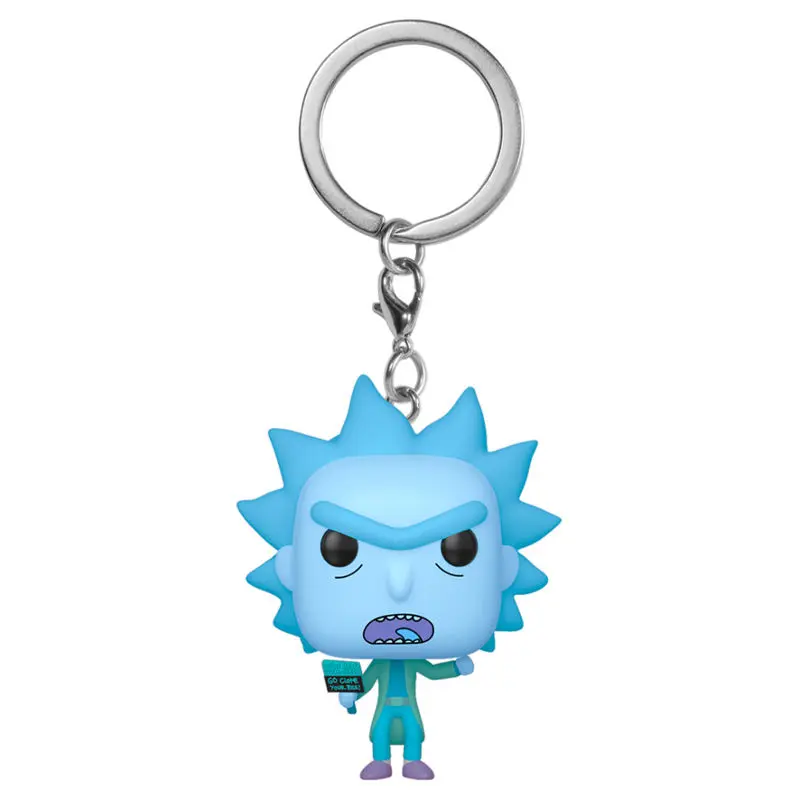 Funko Pocket POP kulcstartó Rick &amp; Morty Hologram Rick klón termékfotó