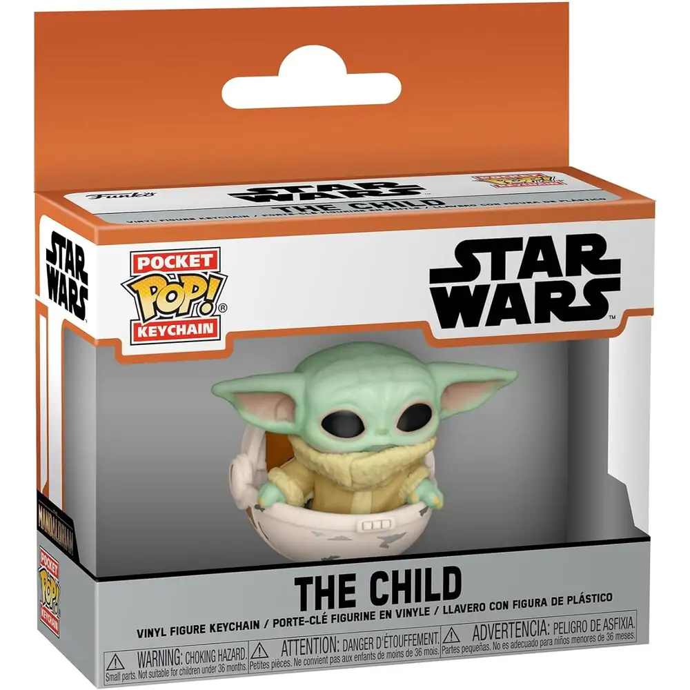 Funko Pocket POP kulcstartó Star Wars The Mandalorian Yoda A gyermek termékfotó