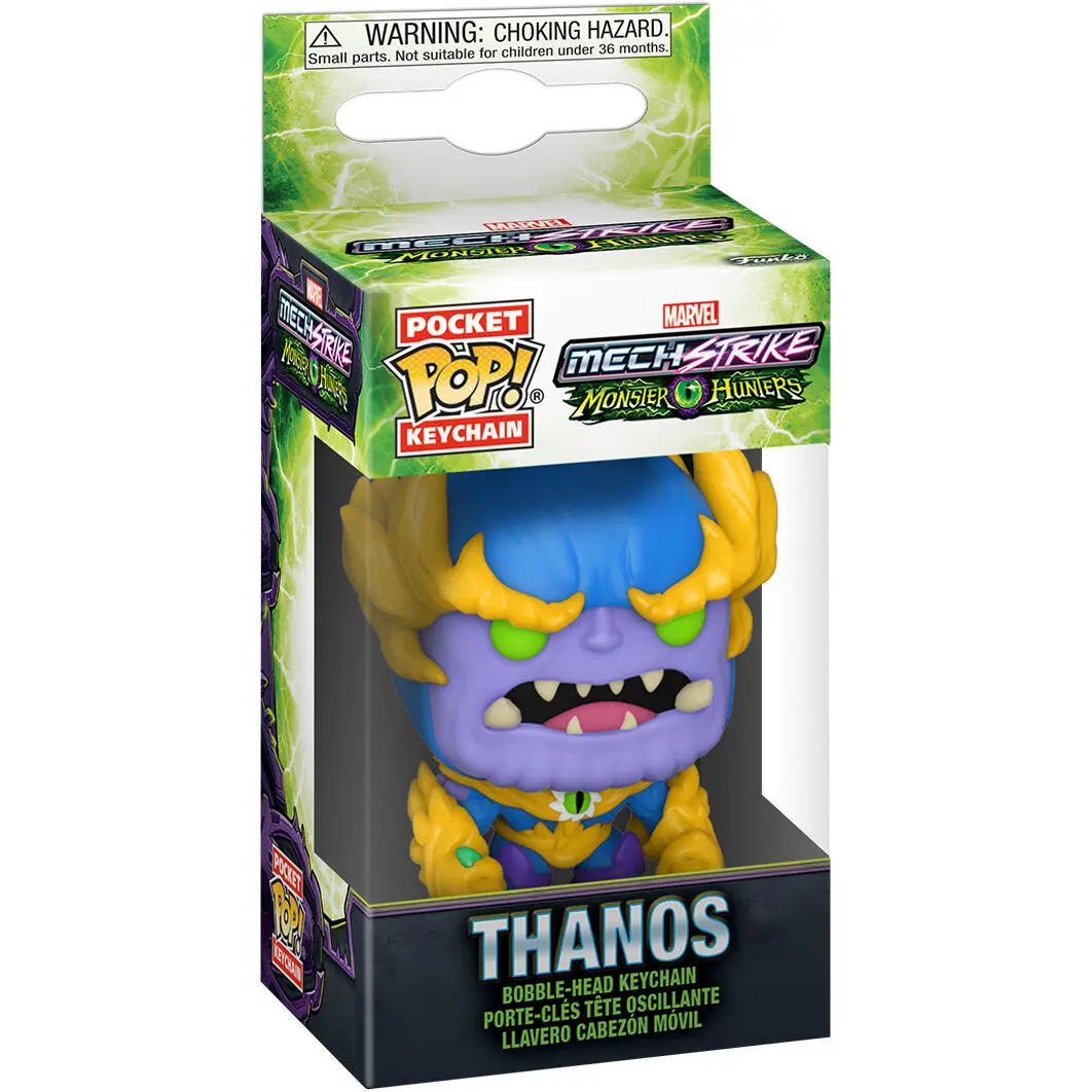 Funko Pocket POP Marvel Monster Hunters Thanos kulcstartó termékfotó