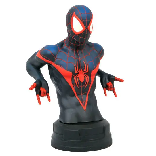 Pókember Miles Morales mellszobor figura 18cm termékfotó