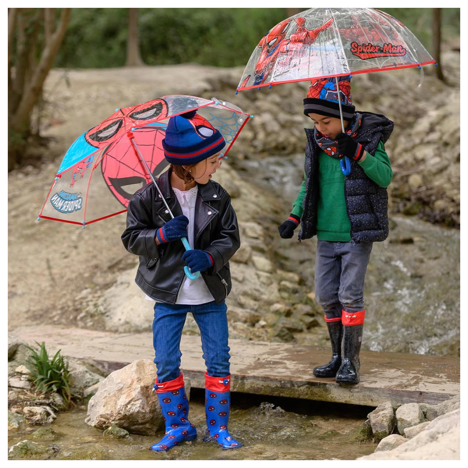 Pókember Rain Crawler gyerek átlátszó esernyő Ø71 cm termékfotó