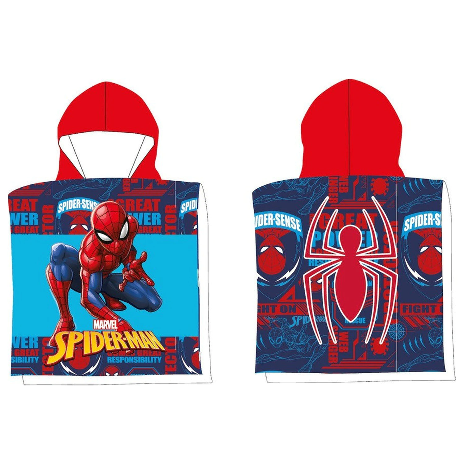 Pókember Spider Sense strand törölköző poncsó 50x100 cm termékfotó