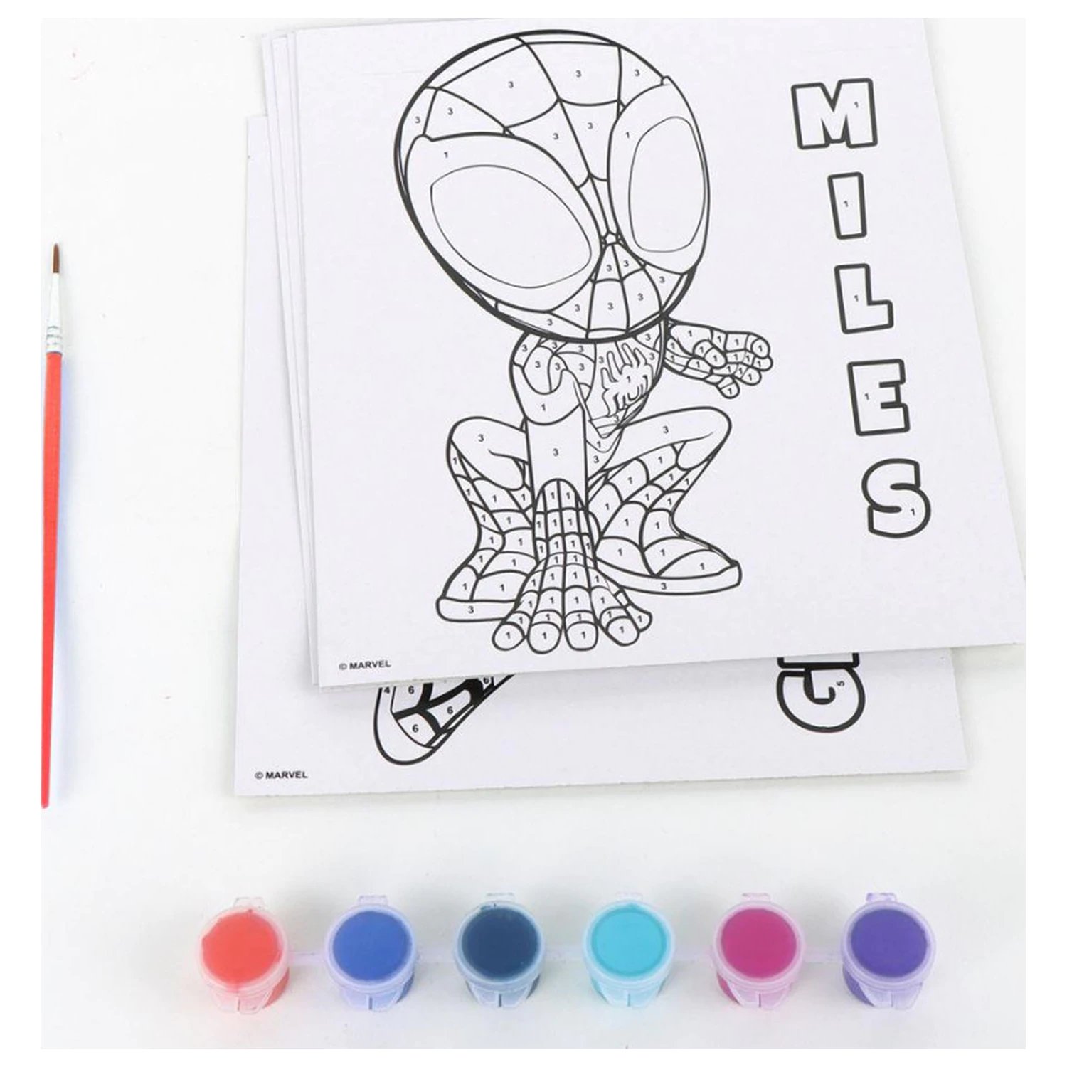 Pókember Spidey Friends számos kifestő szett termékfotó