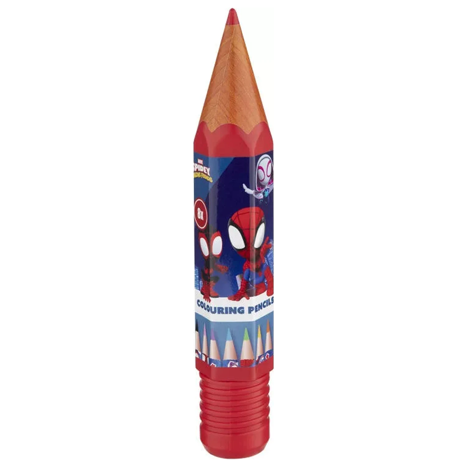 Pókember Spidey Friends színes ceruza szett 8 db-os termékfotó