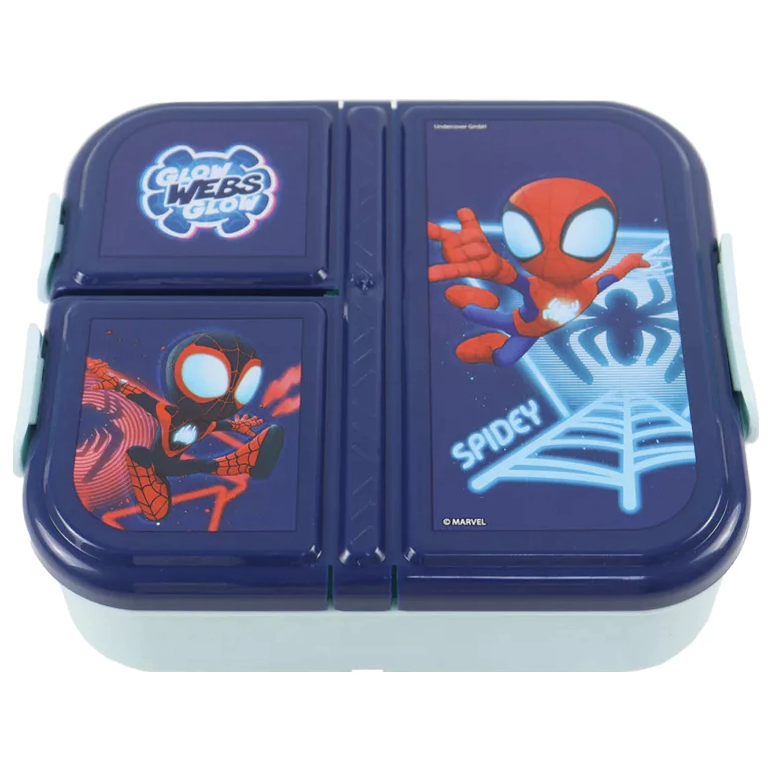 Pókember Spidey Glow több rekeszes uzsonnás doboz, szendvicsdoboz termékfotó
