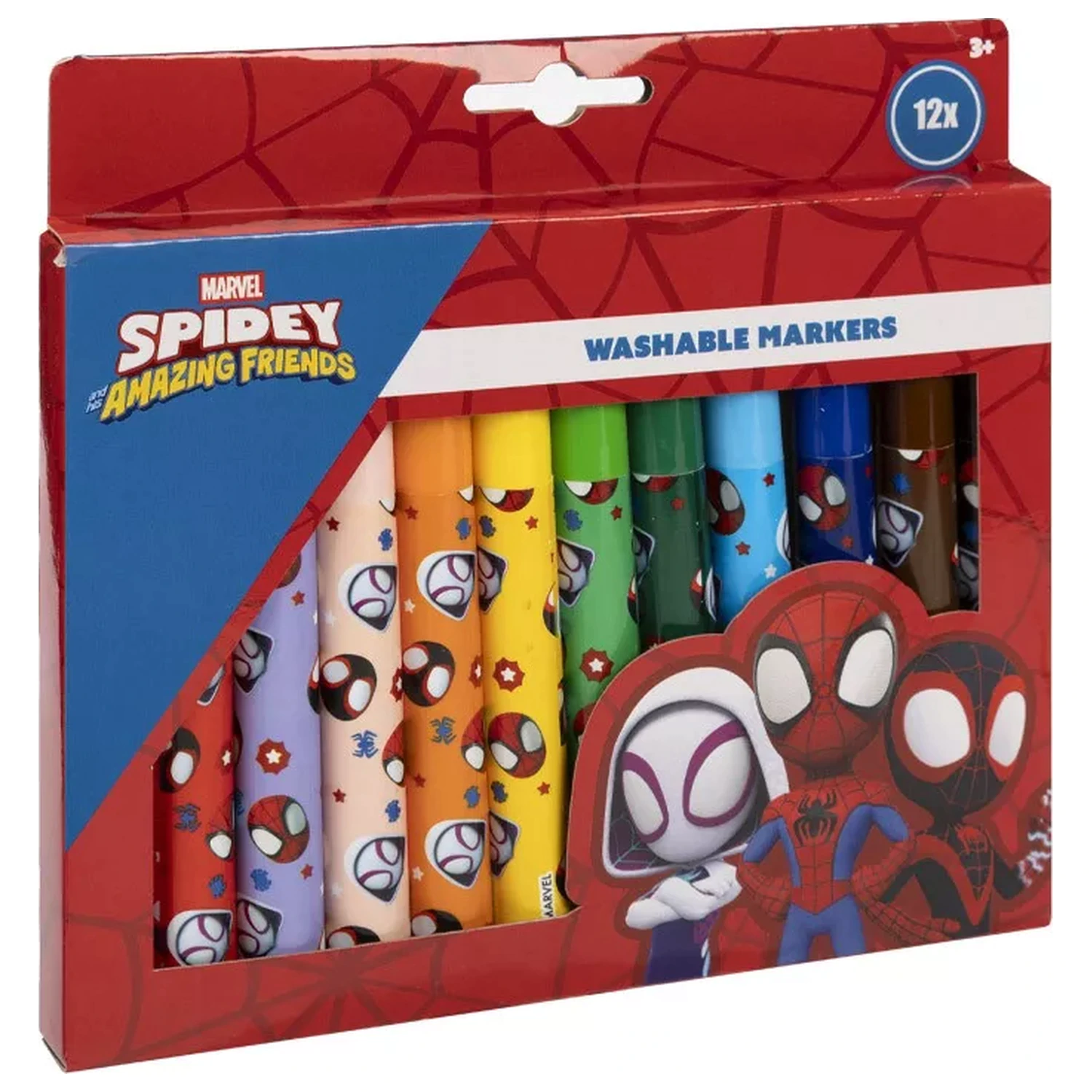Pókember Spidey kimosható textil filctoll 12 db-os termékfotó