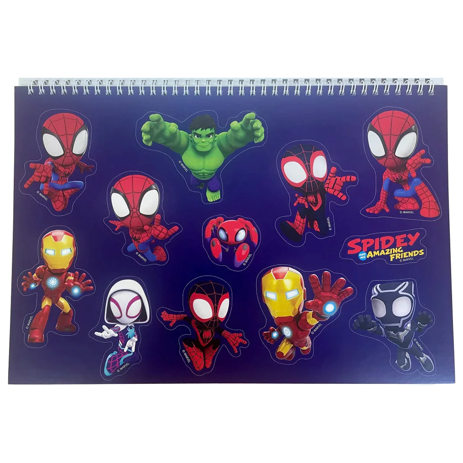 Pókember Spidey Web A/4 spirál vázlatfüzet 40 lapos matricával termékfotó