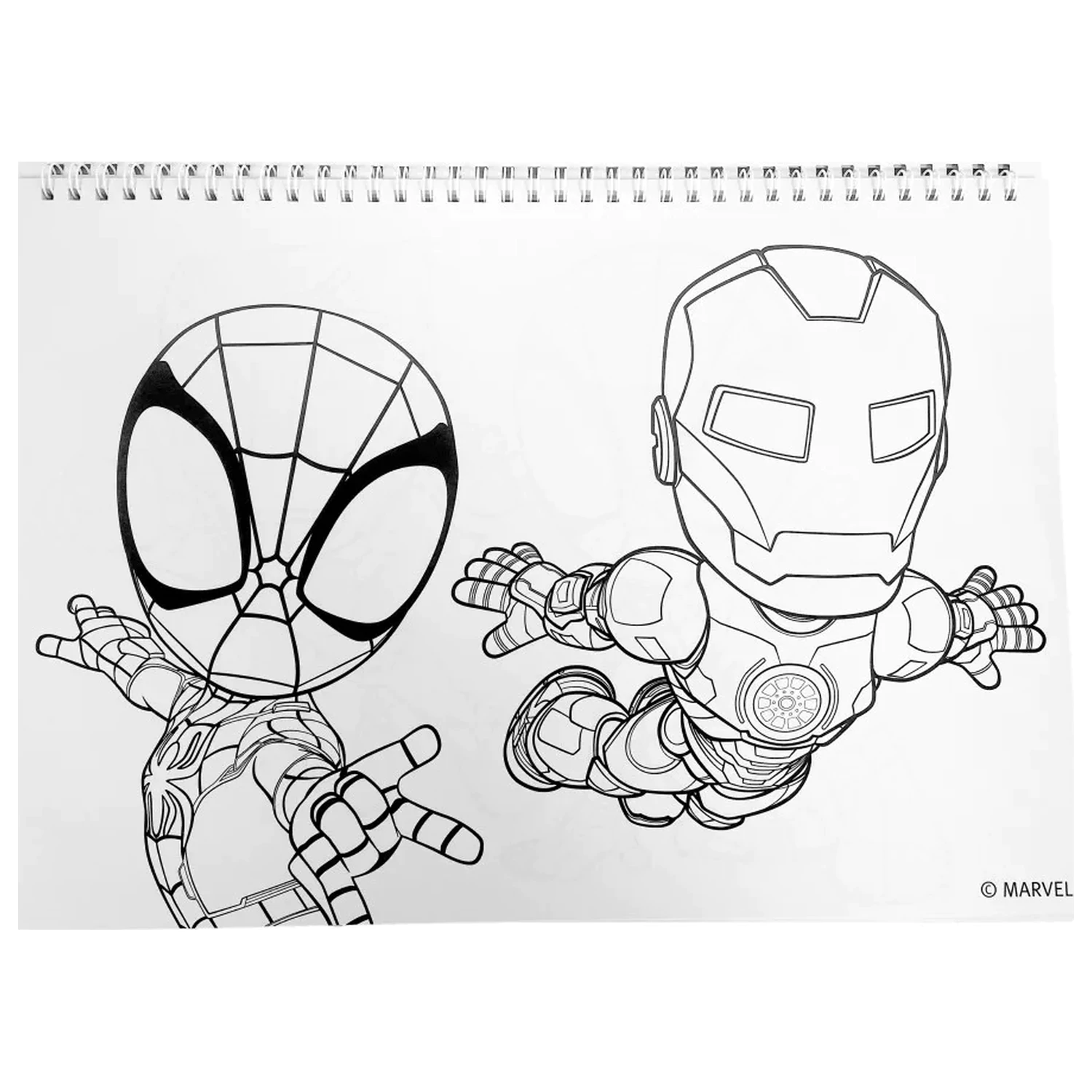 Pókember Spidey Web A/4 spirál vázlatfüzet 40 lapos matricával termékfotó