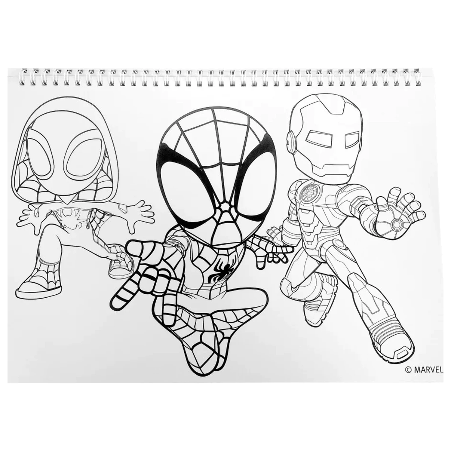 Pókember Spidey Web A/4 spirál vázlatfüzet 40 lapos matricával termékfotó