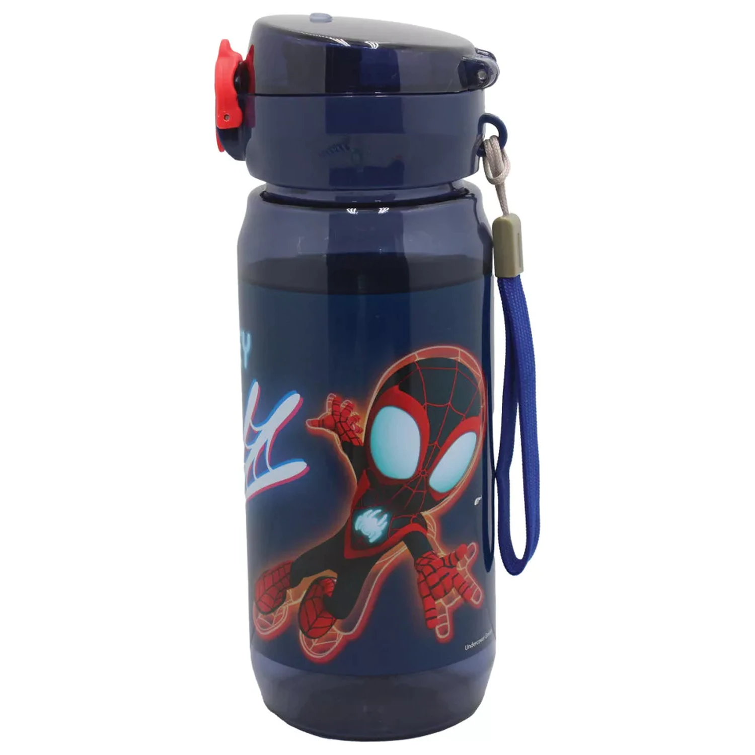 Pókember Spidey Web műanyag kulacs akasztóval 600 ml termékfotó