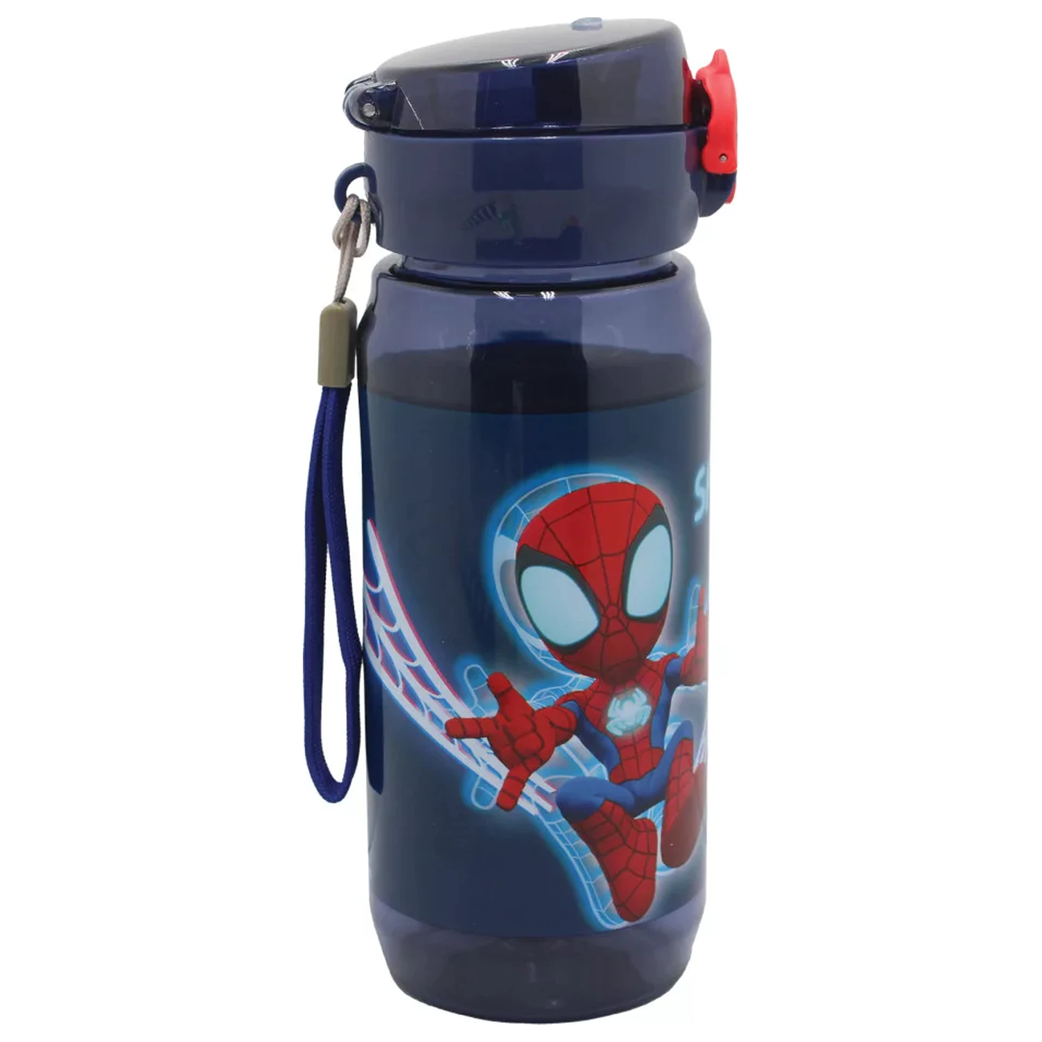 Pókember Spidey Web műanyag kulacs akasztóval 600 ml termékfotó
