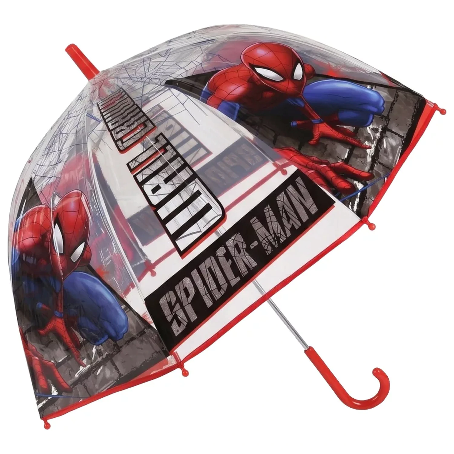 Pókember Wall Crawler gyerek átlátszó esernyő  termékfotó