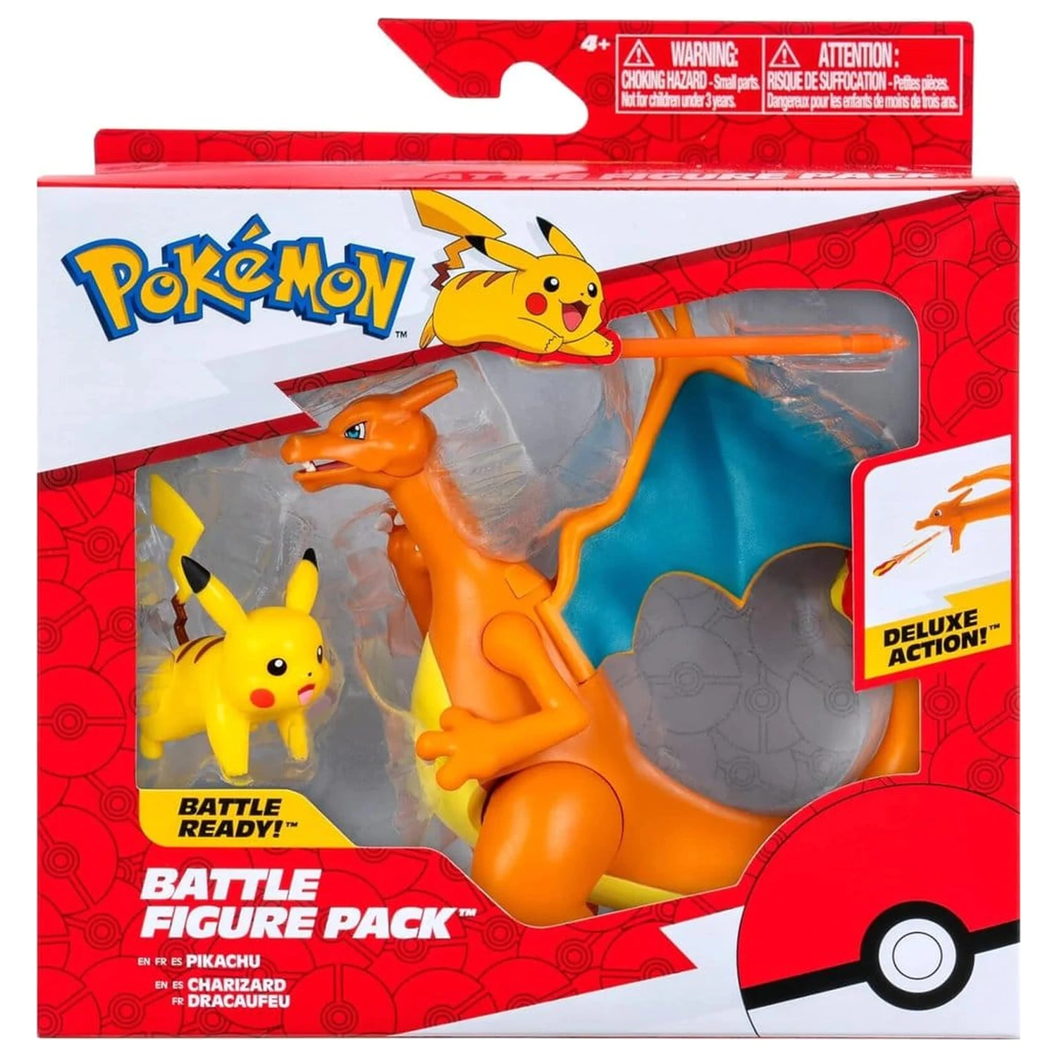 Pokémon 2 db-os figura csomag Charizard (11 cm) & Pikachu (5 cm) termékfotó