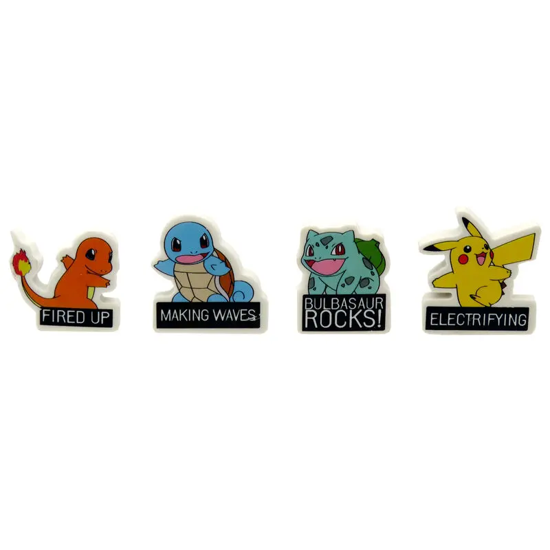 Pokemon 4 db-os radír csomag termékfotó
