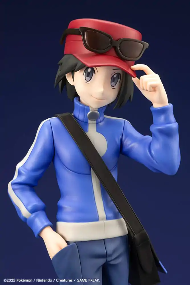 Pokémon ARTFXJ 1/8 Calem &amp; Froakie szobor figura 20 cm termékfotó