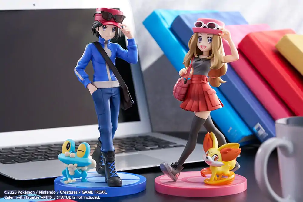 Pokémon ARTFXJ 1/8 Serena & Fennekin szobor figura 21 cm termékfotó