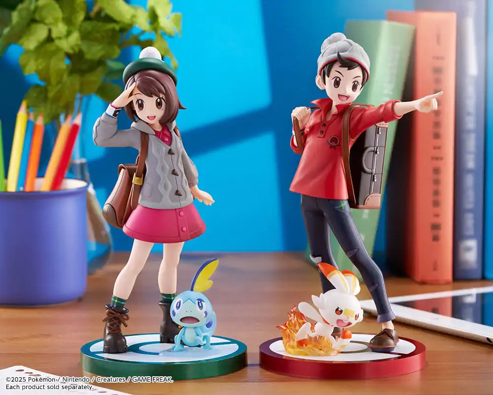 Pokémon ARTFXJ 1/8 Gloria & Sobble szobor figura 21 cm termékfotó