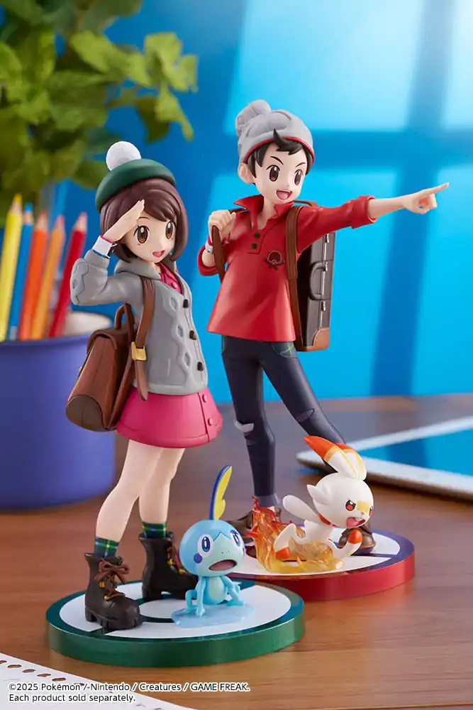 Pokémon ARTFXJ 1/8 Gloria & Sobble szobor figura 21 cm termékfotó