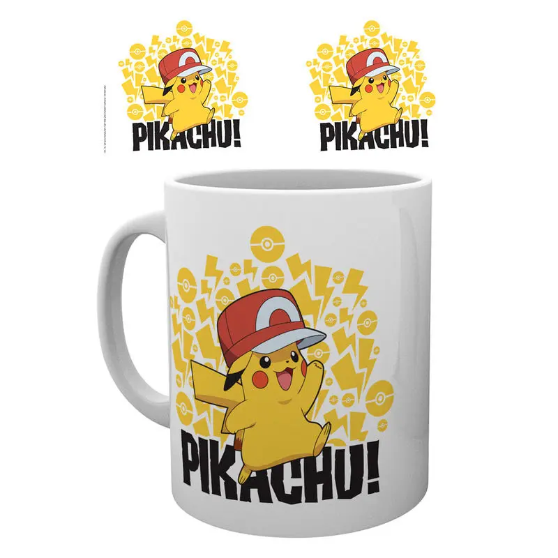 Pokemon Ash sapkája Pikachun bögre termékfotó