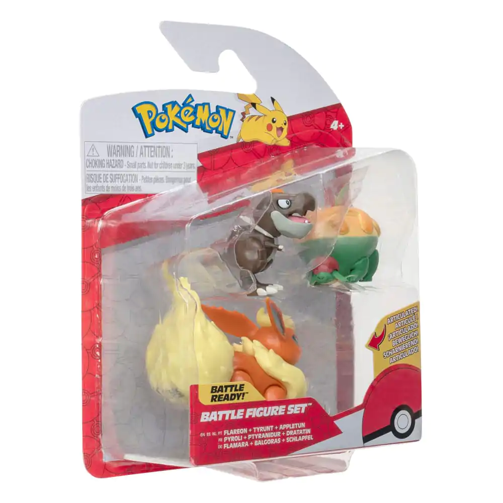 Pokémon Battle Figure Appltun, Tyrunt, Flareon 3 db-os figura csomag 5 cm termékfotó