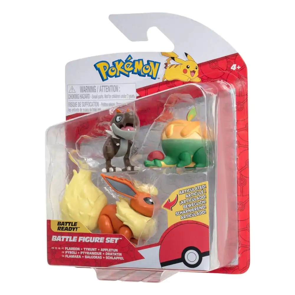 Pokémon Battle Figure Appltun, Tyrunt, Flareon 3 db-os figura csomag 5 cm termékfotó