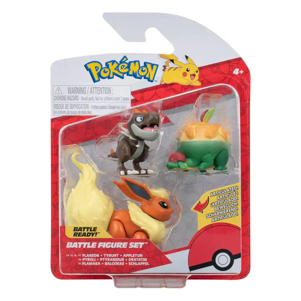Pokémon Battle Figure Appltun, Tyrunt, Flareon 3 db-os figura csomag 5 cm termékfotó