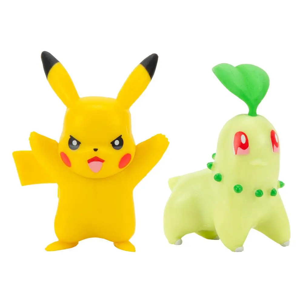 Pokémon Battle Chikorita &amp; Pikachu #9 figurák 5 cm termékfotó