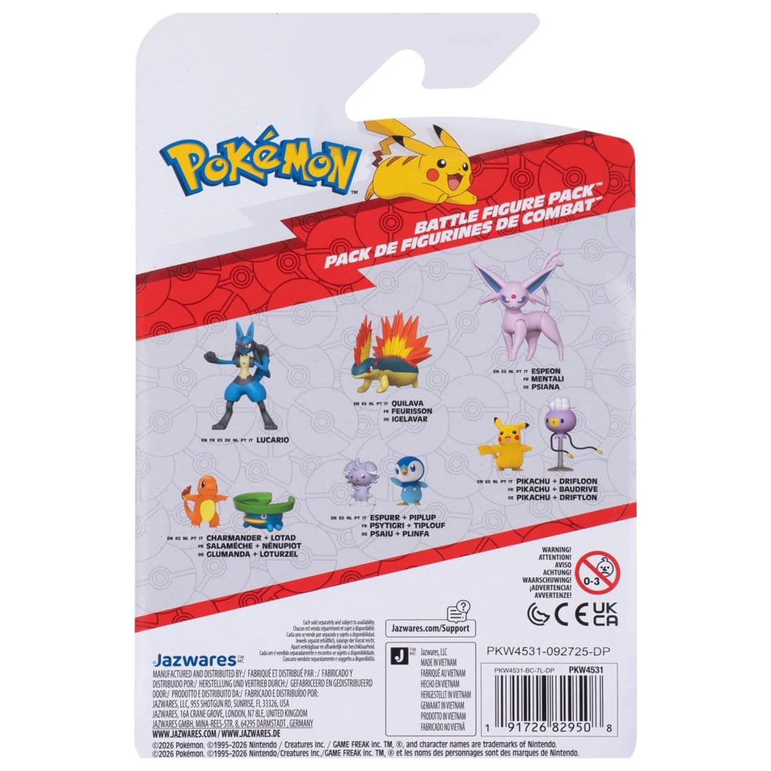 Pokémon Battle Drifloon & Pikachu 2 db-os figura csomag  termékfotó