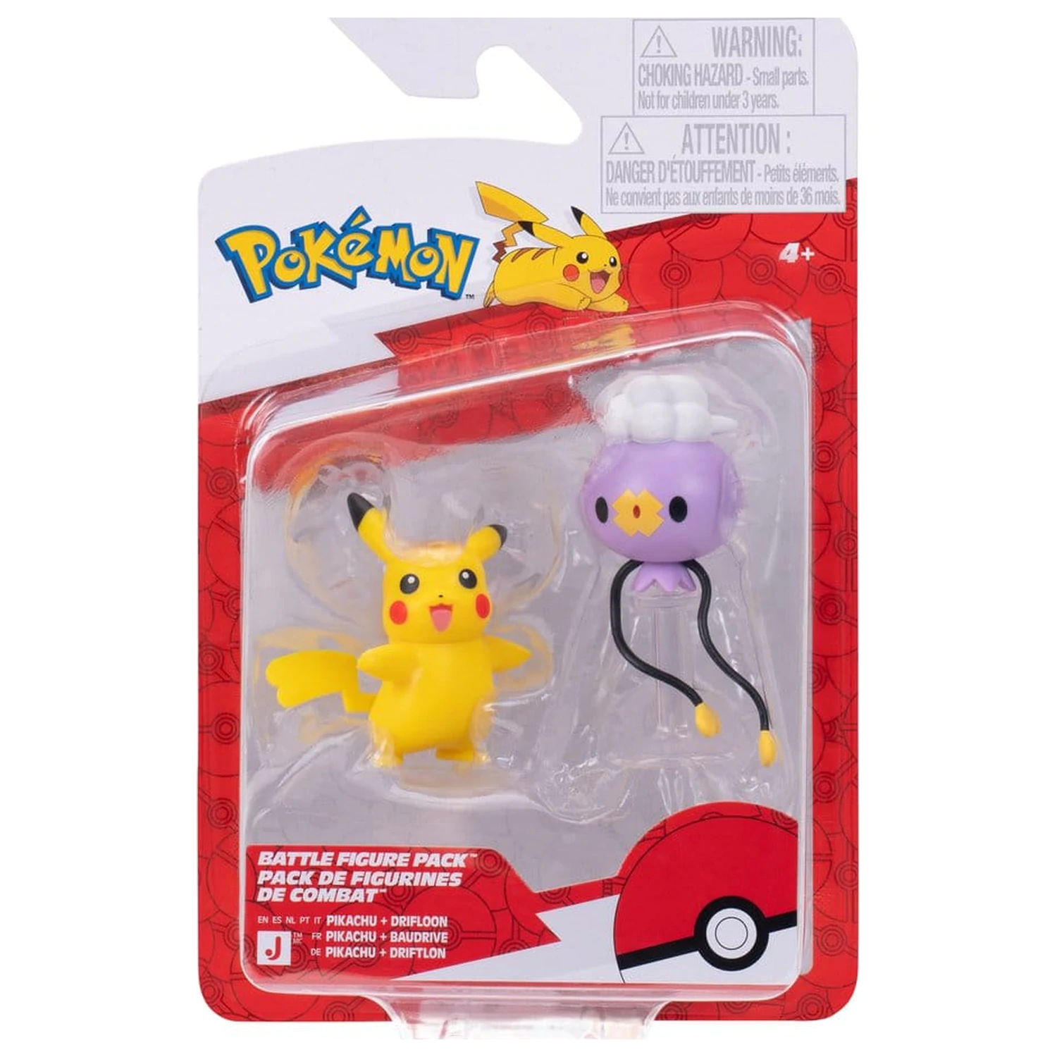 Pokémon Battle Drifloon & Pikachu 2 db-os figura csomag  termékfotó