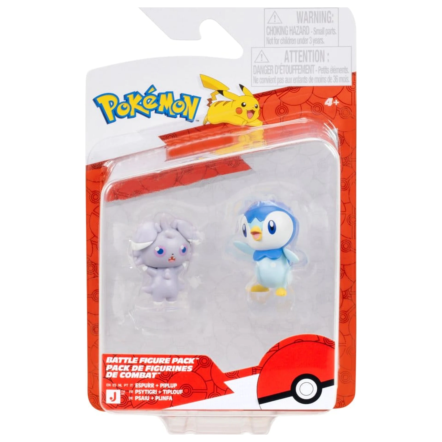 Pokémon Battle Espurr & Piplup 2 db-os figura csomag termékfotó