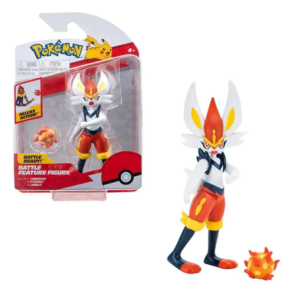 Pokémon Battle Feature Cinderace figura 10 cm termékfotó