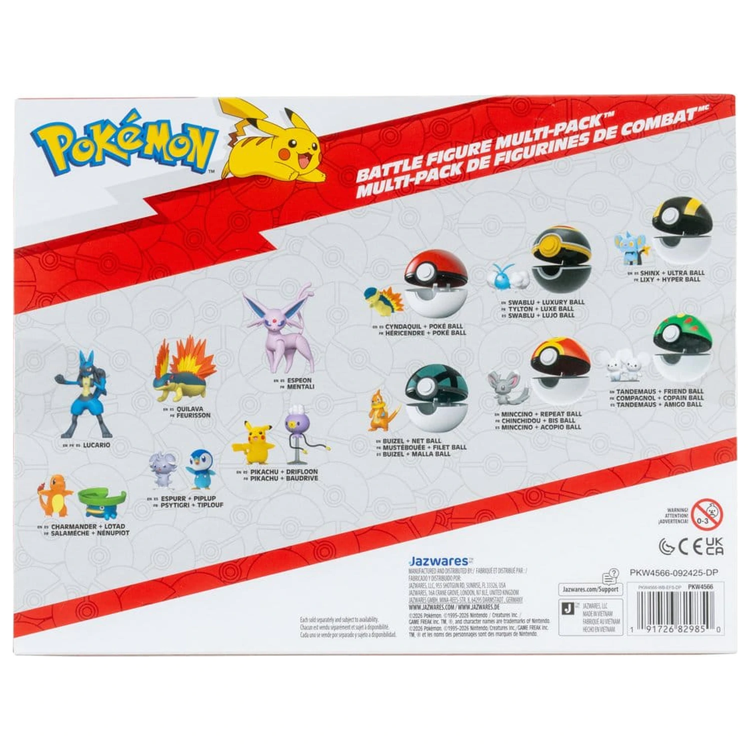 Pokémon Battle figura 6 db-os figura csomag termékfotó