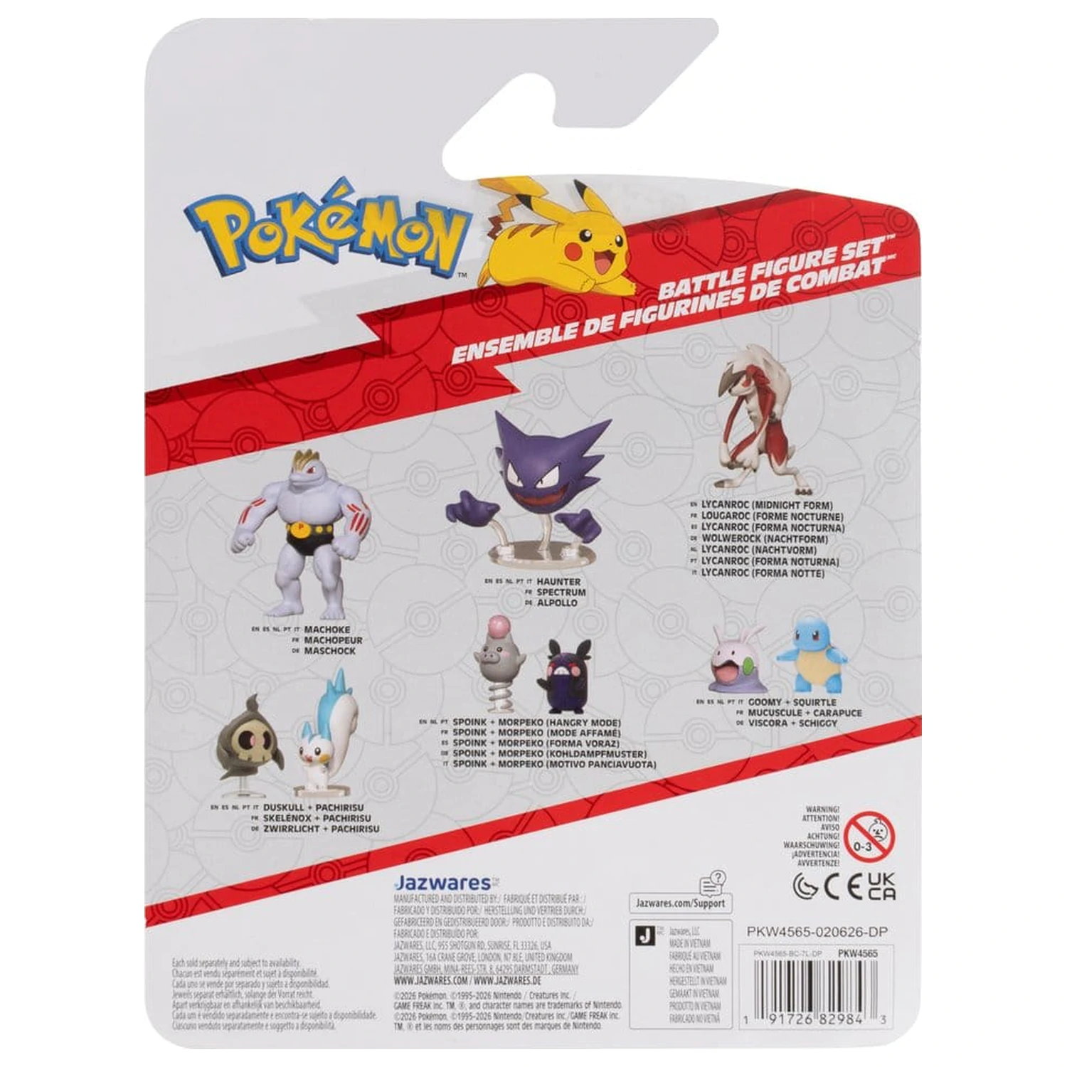 Pokémon Battle figura csomag akciófigura Chimchar, Ralts & Porygon (3-darabos) termékfotó