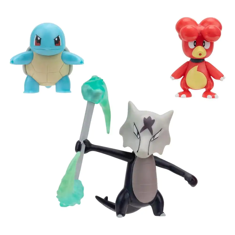 Pokémon Battle Figura Magby, Squirtle #4, Alolan Marowak 3 db-os figura csomag 5 cm termékfotó