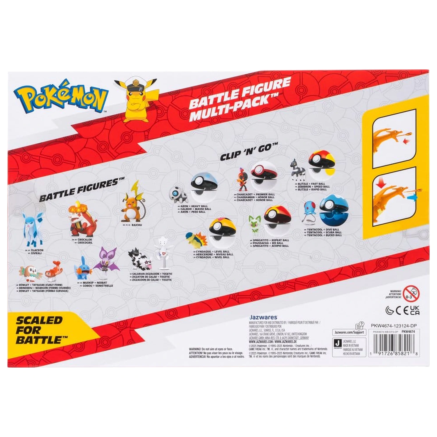 Pokémon Battle figura Multi-Pack 6 db-os figura csomag termékfotó