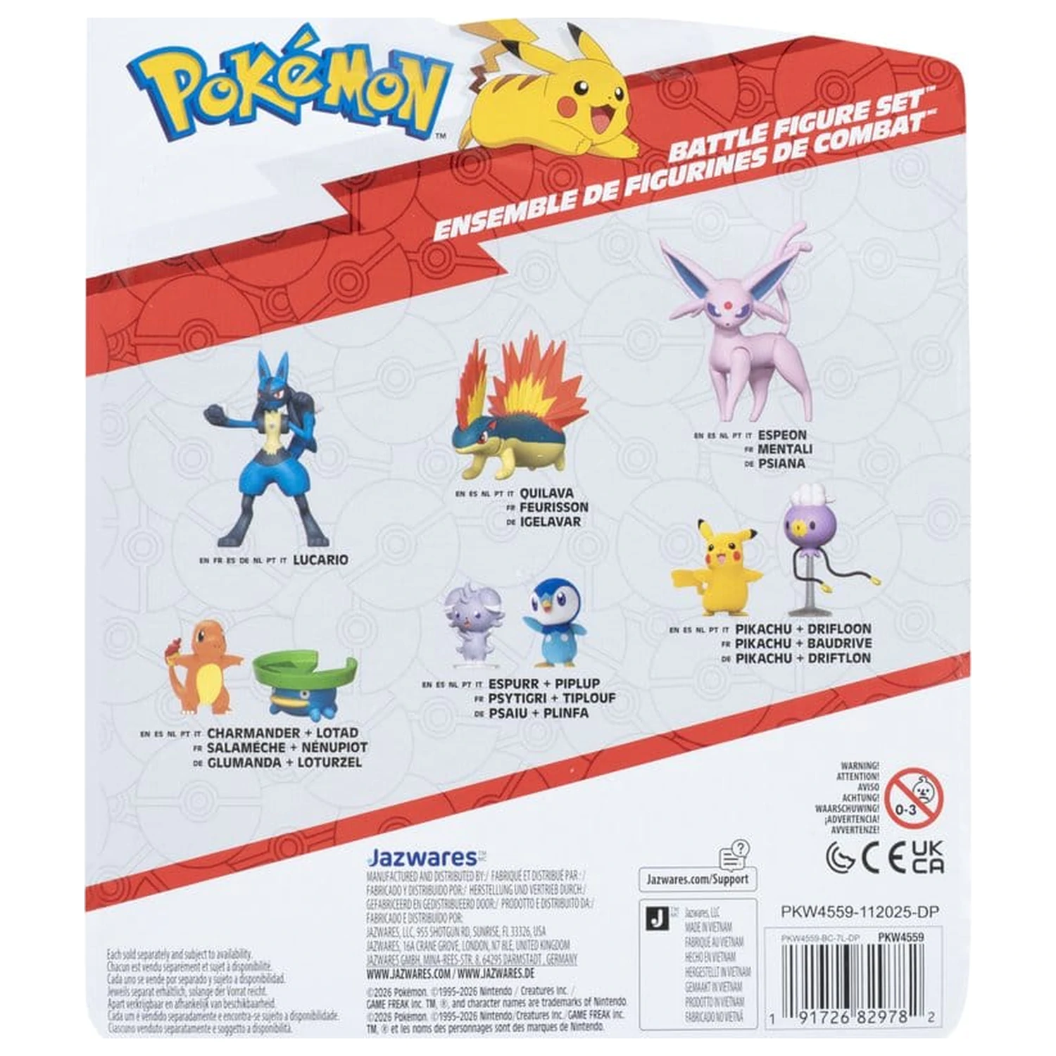 Pokémon Battle figura Squirtle, Greavard & Bellossom 3 db-os figura csomag termékfotó