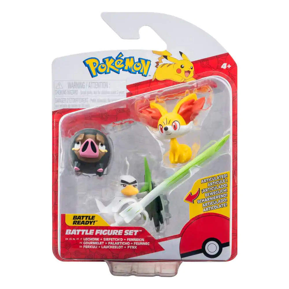 Pokémon Battle Figure Fennekin, Lechonk, Sirfetch'd 3 db-os figura csomag 5 cm termékfotó