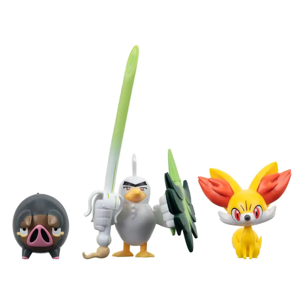 Pokémon Battle Figure Fennekin, Lechonk, Sirfetch'd 3 db-os figura csomag 5 cm termékfotó