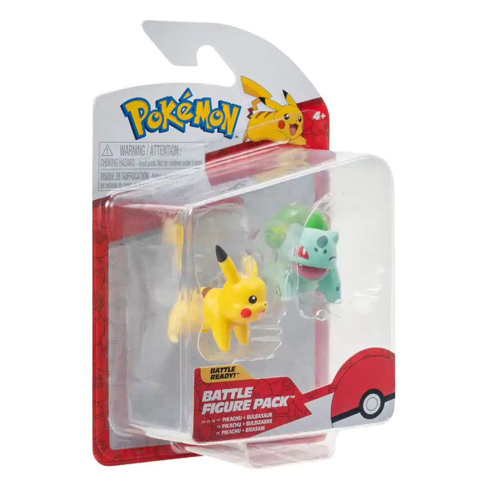Pokémon Battle Figure First Partner Bulbasaur #2, Pikachu #1 2 db-os figura csomag termékfotó