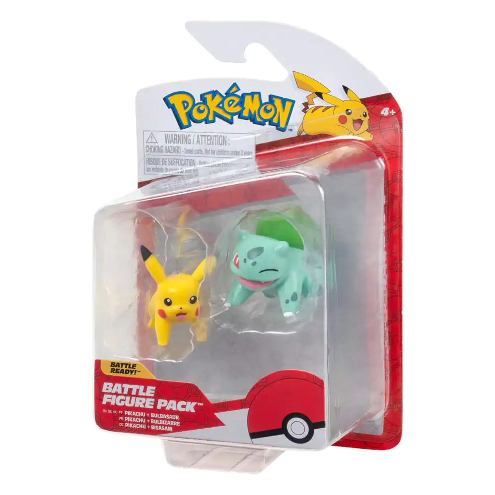 Pokémon Battle Figure First Partner Bulbasaur #2, Pikachu #1 2 db-os figura csomag termékfotó