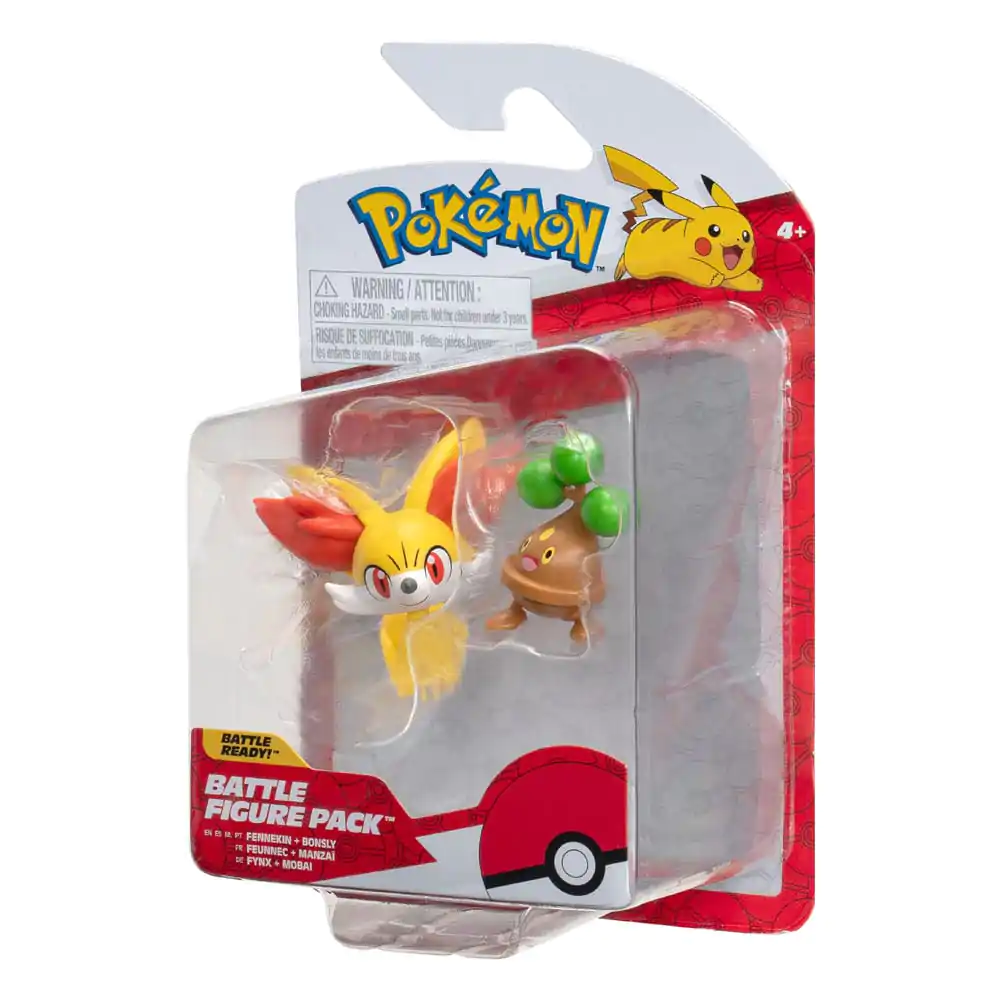 Pokémon Battle Figure First Partner Fennekin, Bonsly 2 db-os figura csomag 5 cm termékfotó