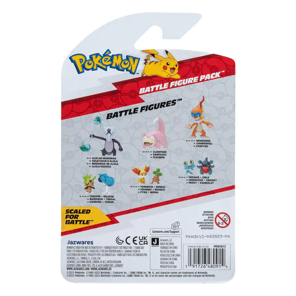 Pokémon Battle Figure First Partner Fennekin, Bonsly 2 db-os figura csomag 5 cm termékfotó