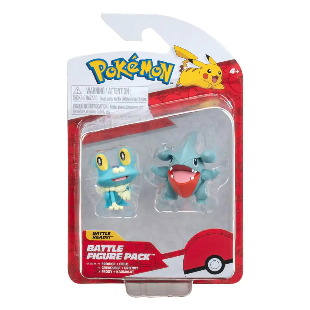 Pokémon Battle Figure First Partner Gible, Froakie 2 db-os figura csomag 5 cm termékfotó